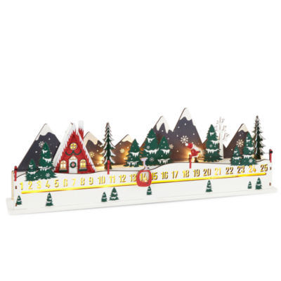 North Pole Trading Co. Slider Advent Lighted Christmas Tabletop Decor