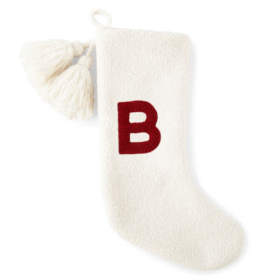 North Pole Trading Co. Santas Lodge Monogram Christmas Stocking