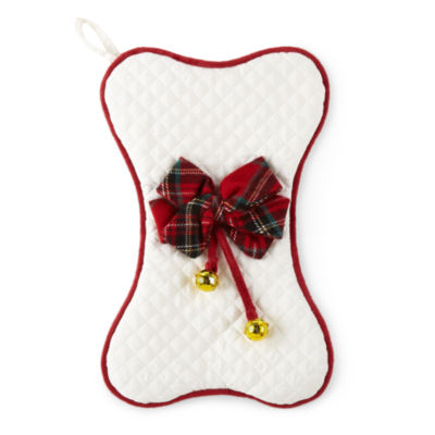 North Pole Trading Co. Dog Bone Pet Christmas Stocking