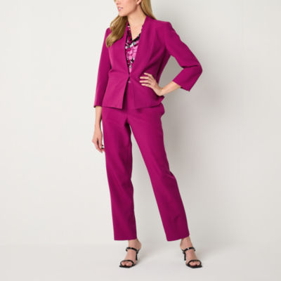 Black Label by Evan-Picone Womens Straight Fit Suit Pants
