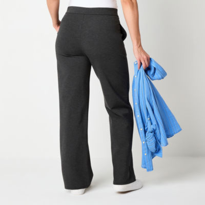 St. John's Bay-Tall Womens Wide Leg Pull-On Pants