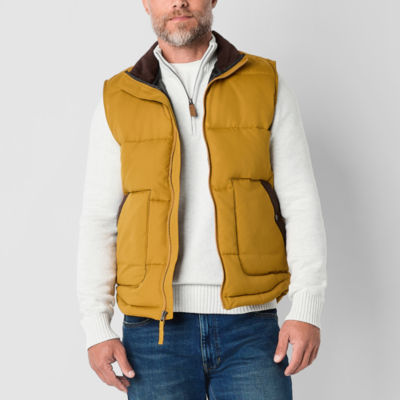 St. John's Bay Quilted Cargo Mens Puffer Vest