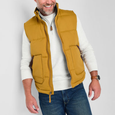 St. John's Bay Quilted Cargo Mens Puffer Vest