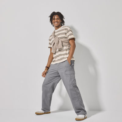 Arizona Mens Drawstring Waist Relaxed Fit Cargo Pant