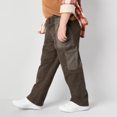 Thereabouts Pull-On Little & Big Kid Boys Straight Husky Cargo Pant