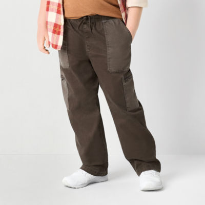 Thereabouts Little & Big Boys Pull-On Straight Cargo Pant