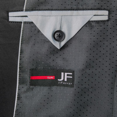 J. Ferrar Mens Slim Chevron Stretch Fabric Slim Fit Tuxedo Jacket