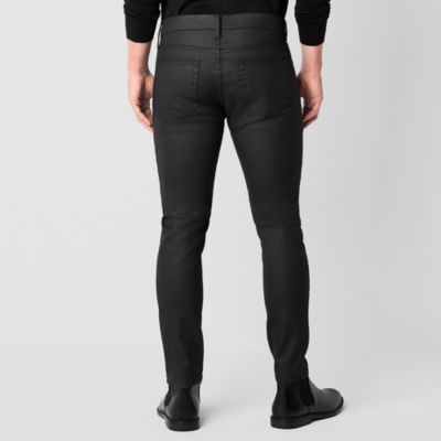 J. Ferrar Mens Skinny Fit Jean, Color Black Coated JCPenney
