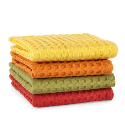 Homewear Harvest Waffle 4-pc. Dish Cloths