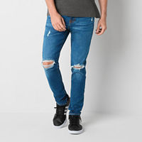 Arizona Mens Advance Flex 360 Skinny Fit Jean, 29 30, Blue
