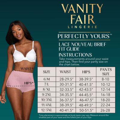 Vanity Fair® Lace Nouveau Nylon Brief - 13001