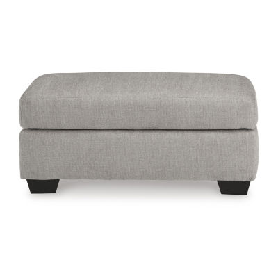 Signature Design by Ashley Avenal Park Ottoman in Gray