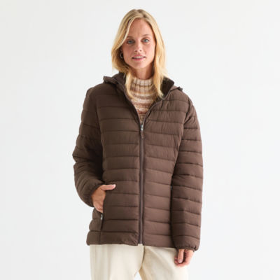 St. John's Bay Womens Heavyweight Puffer Jacket