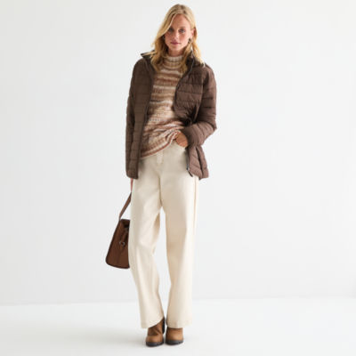 St. John's Bay Womens Heavyweight Puffer Jacket