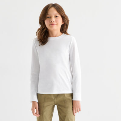 Representative product-family photo: Thereabouts Little & Big Kid Girls Crew Neck Long Sleeve T-Shirt. Pictured option and availability are unverified.