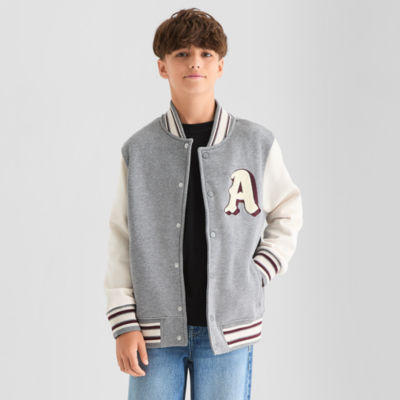 Thereabouts Little & Big Kid Boys Fleece Lightweight Varsity Jacket
