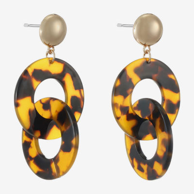 Bijoux Bar Womens Round Hypoallergenic Drop Earrings