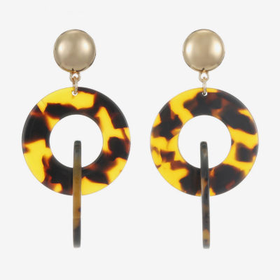 Bijoux Bar Womens Round Hypoallergenic Drop Earrings