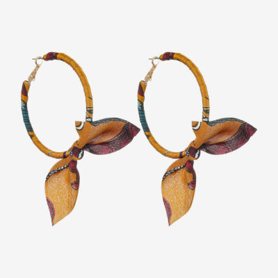 Bijoux Bar Womens 70mm Hypoallergenic Hoop Earrings