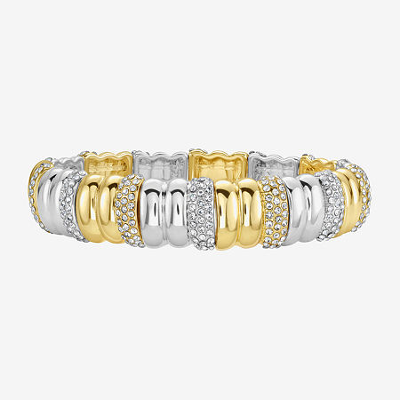 Rebecca Minkoff Diamond Accent Womens 14k Gold Over Brass Stretch Bracelet In Red