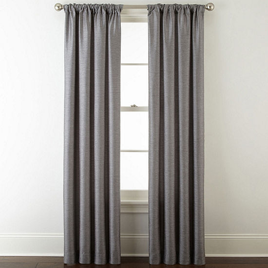 JCPenney Home Westfield Light-Filtering Rod Pocket Single Curtain Panel