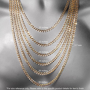 Solid 14K Gold Glitter Rope 18-30 2.5mm Chain, Color: Gold - JCPenney