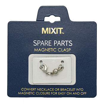 Mixit Silver Tone Spare Parts Magnetic Clasp Necklace Extender