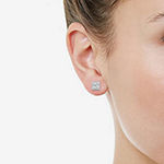1/2 CT. T.W. Genuine White Diamond Sterling Silver 5.5mm Stud Earrings