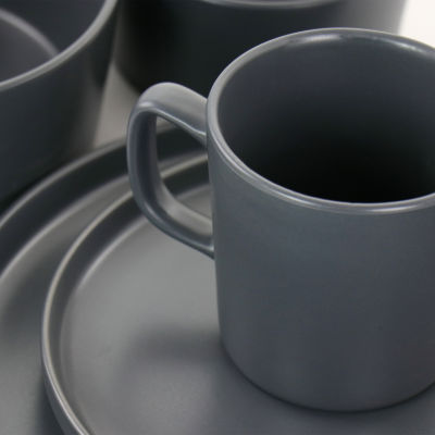 Elama Luxmatte 20-pc. Stoneware Dinnerware Set