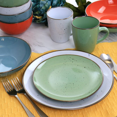 Elama Evelyn 20-pc. Stoneware Dinnerware Set