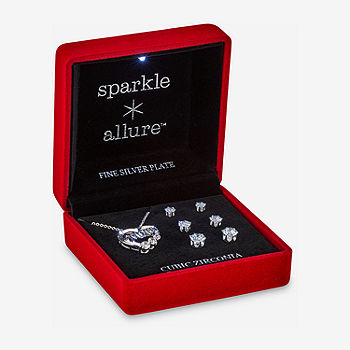 Sparkle Allure Light Up Box 4-pc. Cubic Zirconia Pure Silver Sparkle Allure Light Up Box 4-pc. Cubic Zirconia Pure Silver