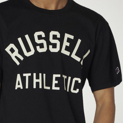 Russell Athletics Mens Crew Neck Short Sleeve Classic Fit Graphic T-Shirt