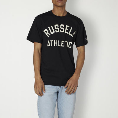 Russell Athletics Mens Crew Neck Short Sleeve Classic Fit Graphic T-Shirt