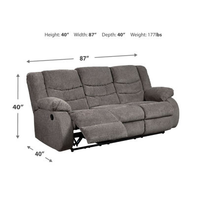 Signature Design by Ashley® Henderson Pad-Arm Reclining Sofa