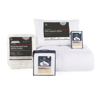 Dorm Bedding Basics Bundle, Color White JCPenney