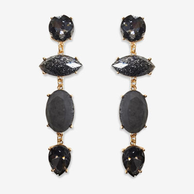 Bijoux Bar Stone Linear Drop Earrings