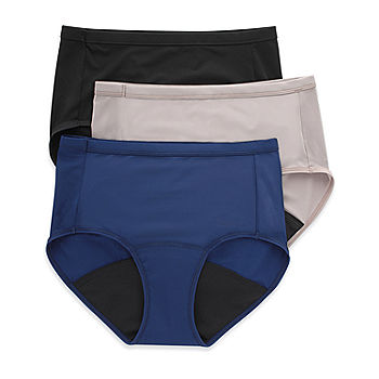 FD40AS - Hanes Women's Fresh & Dry Moderate Period Underwear Brief