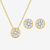 YES PLEASE! 2-pc. Diamond Accent Necklace Set in 14K Gold Over