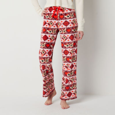 Rudolph The Red Nose Reindeer Rudolph Womens Pajama Plush Pants