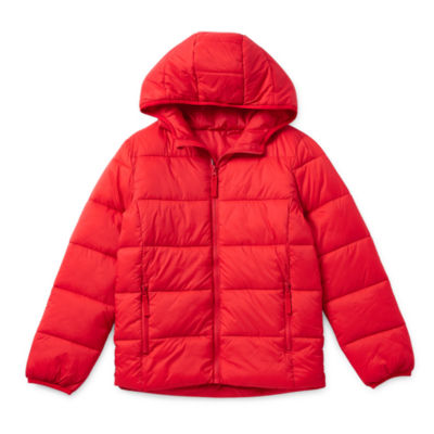 Thereabouts Little & Big Boys Hooded Packable Midweight Puffer Jacket