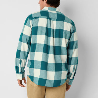Arizona Big and Tall Mens Classic Fit Long Sleeve Flannel Shirt