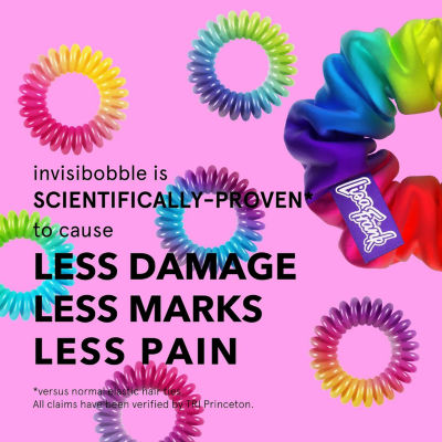 Invisibobble Lisa Frank Stay Pawsitive Hair Tie 3-pc. Value Set