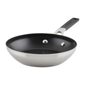 T-fal 8 in. Aluminum Nonstick Frying Pan in Black B2080264 - The