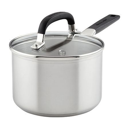 KitchenAid Stainless Steel 2-qt. Sauce Pan, One Size, Silver