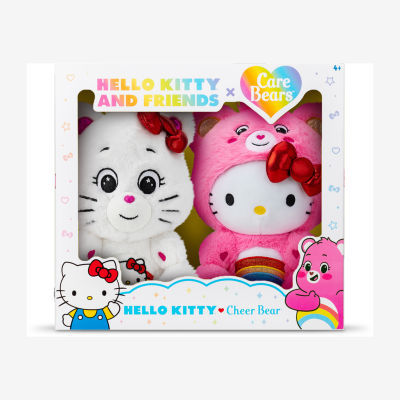 2 Pack Care Bears Hello Kitty 10" Plush