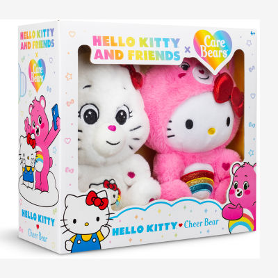 2 Pack Care Bears Hello Kitty 10" Plush