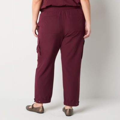 Stylus Womens Cuffed Cargo Pant-Plus