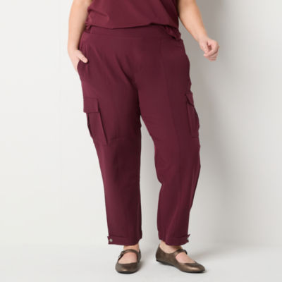 Stylus Womens Cuffed Cargo Pant-Plus