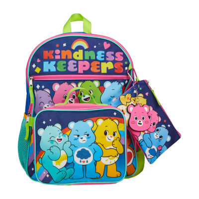 Licensed 5 Piece Care Bear Kindness Backpack Set with Lunch Bag