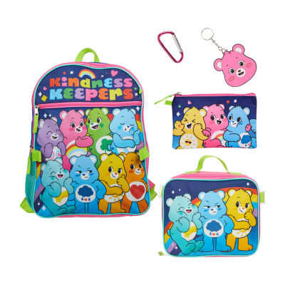 Licensed 5 Piece Care Bear Kindness Backpack Set with Lunch Bag